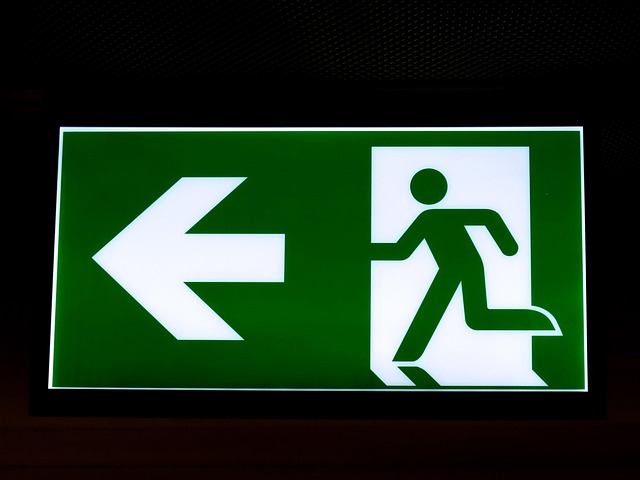 Emergency exit sign