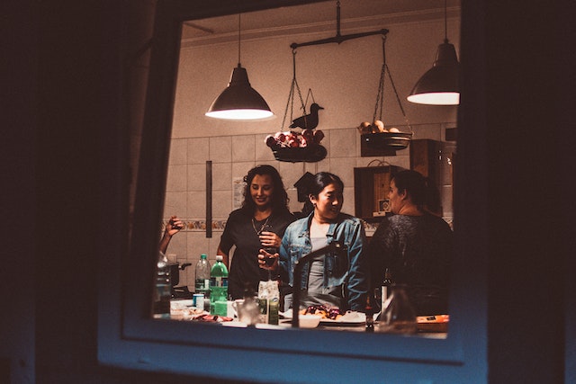 tenants at home in kitchen